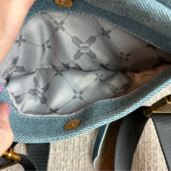 Denim Milan Bum Bag Designer Leather Handbag For Women  Aimee Kestenberg Denim Leather Bum Bag